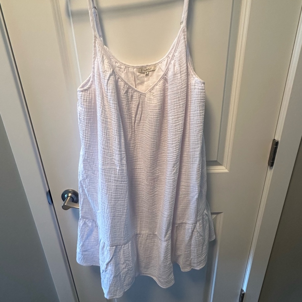 White flowy dress or cover up size xl